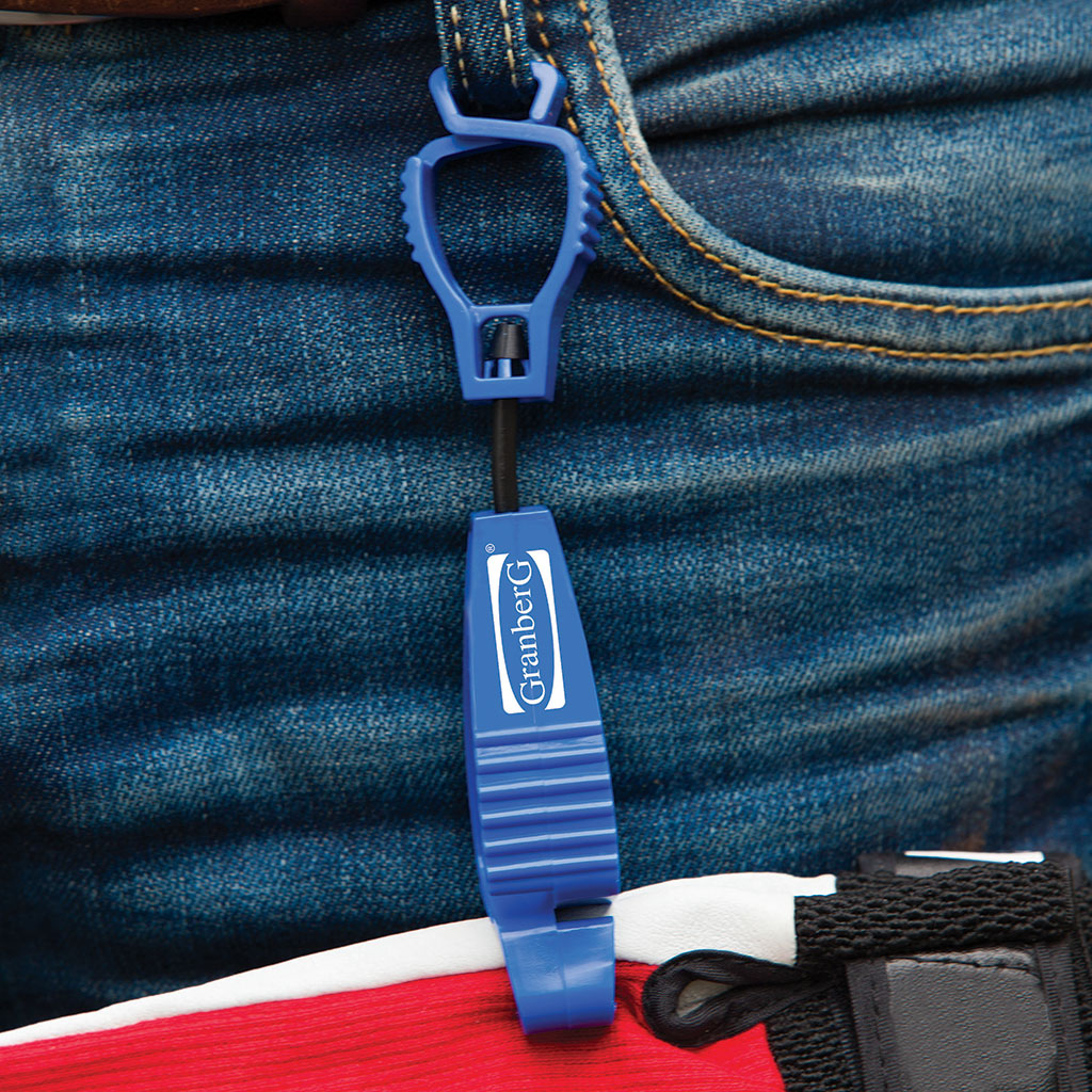 Bildet viser Hanskeklips, klypefeste i bruk