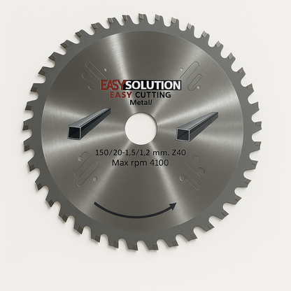 Sagblad for metall 150 mm Z40 med karbidtenner – EasySolution