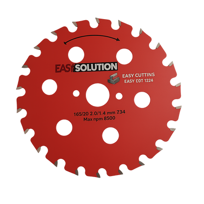 Sagblad for spikerfast treverk 165 mm Z24 – EasySolution