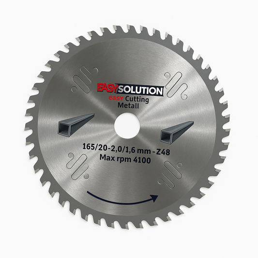 Sagblad for metall 165 mm Z48 med karbidtenner – EasySolution