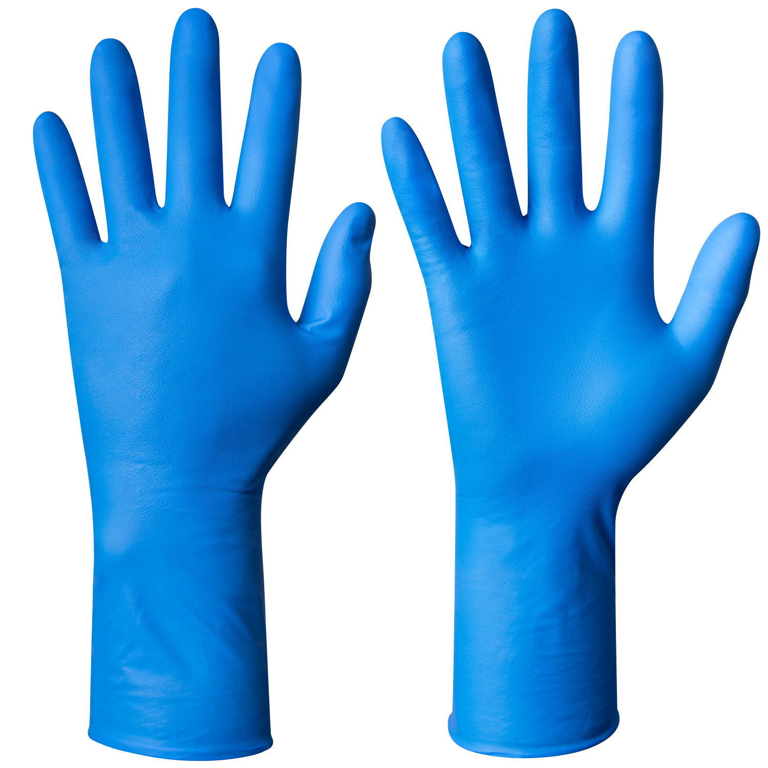 Granberg 951 blå nitril engangshanske – lang mansjett, kjemikaliebestandig