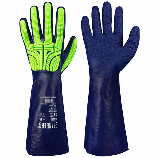 Granberg 6060 Impact-hanske – slitesterk vernehanske med støtbeskyttelse og kjemikaliebeskyttelse
