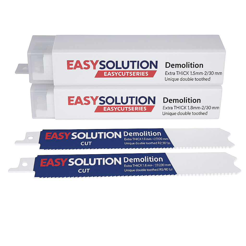 Kraftig Demolition-blad for bajonettsag, S-skaft – 230/300 mm, ekstra tykt 1,6–1,8 mm, dobbel tanning.