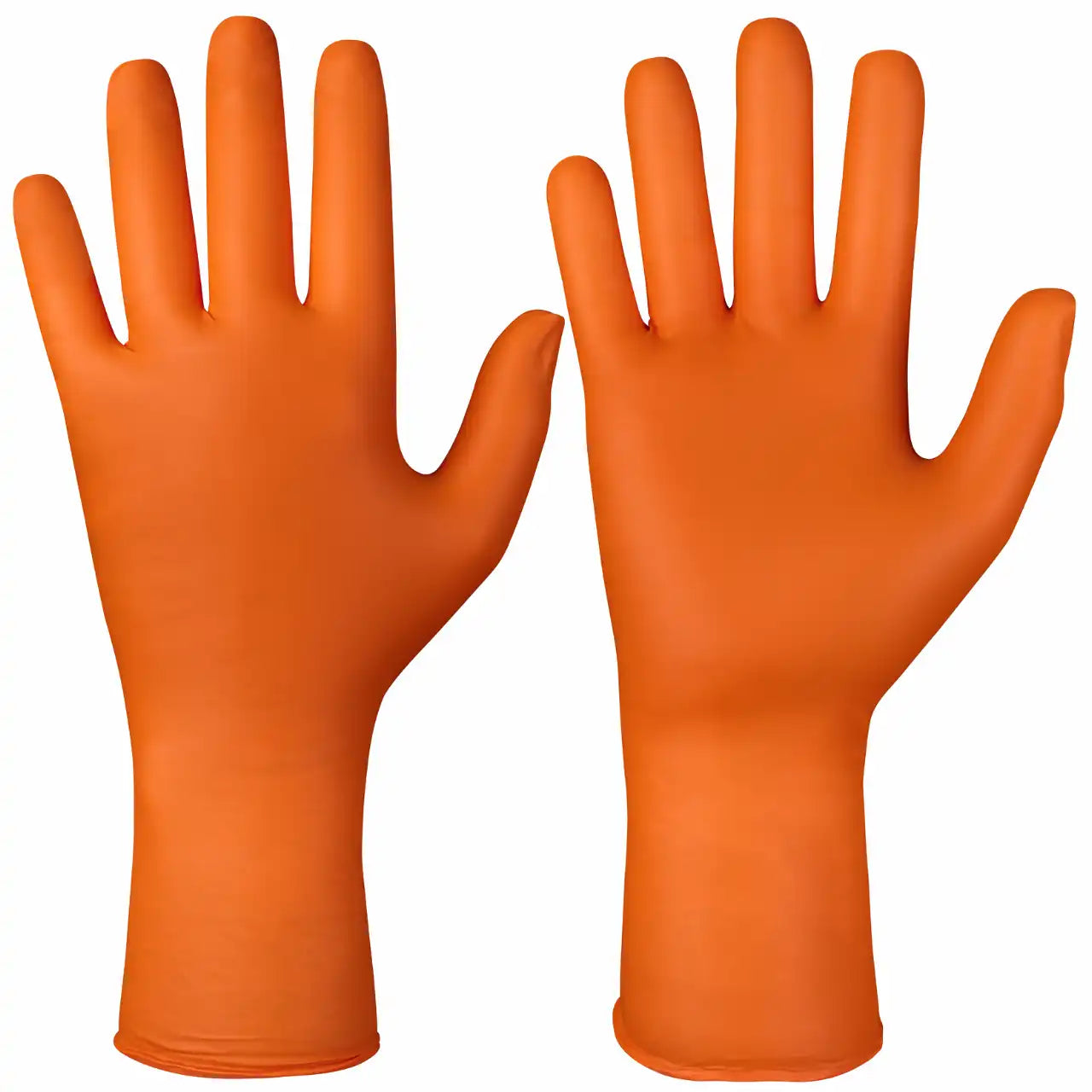 Granberg 941 engangshansker i oransje nitril – slitesterke hansker med kjemikaliebeskyttelse, virusbarriere og godkjent for kontakt med mat
