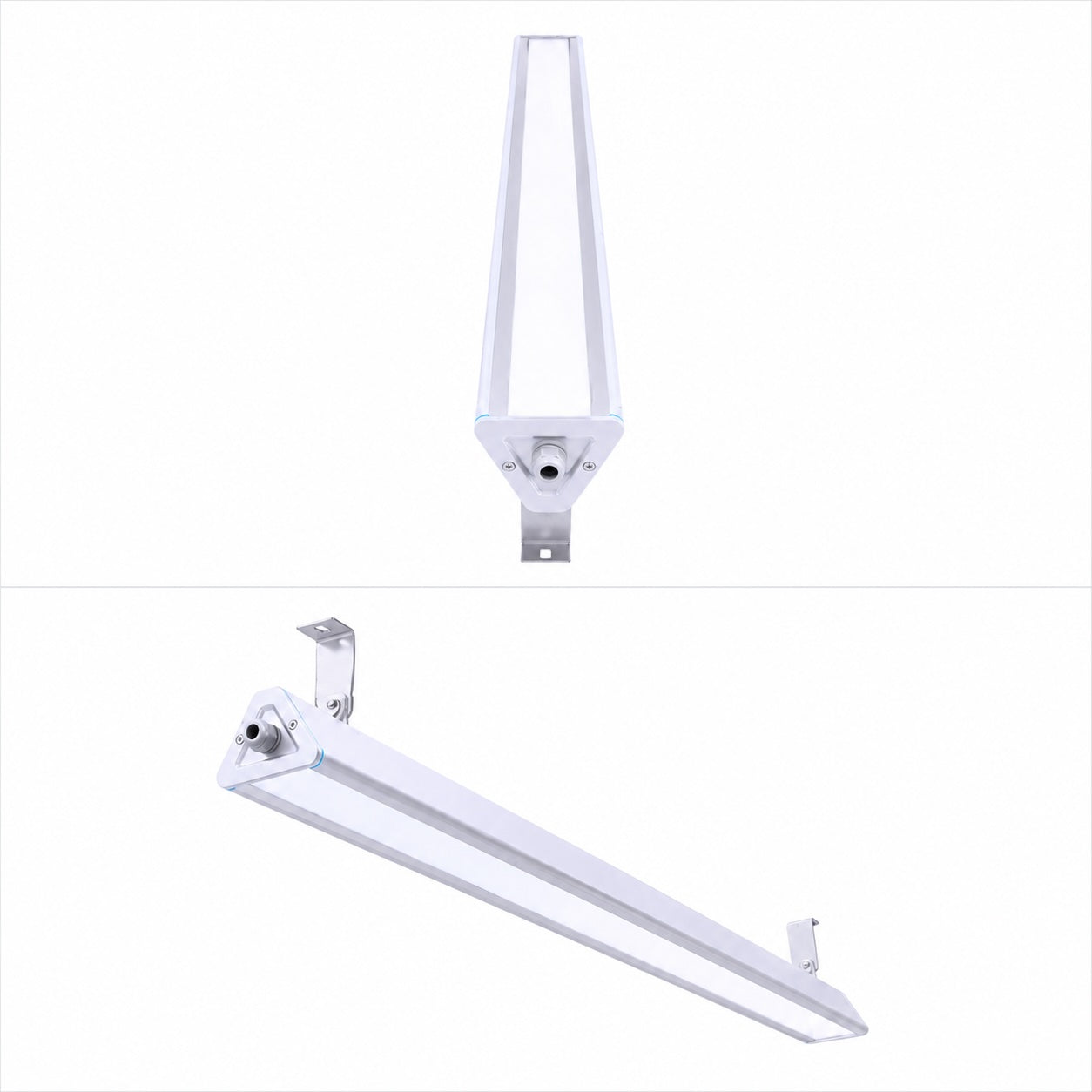 Hemera LED highbay IP66 industriarmatur med brakett og lineær design