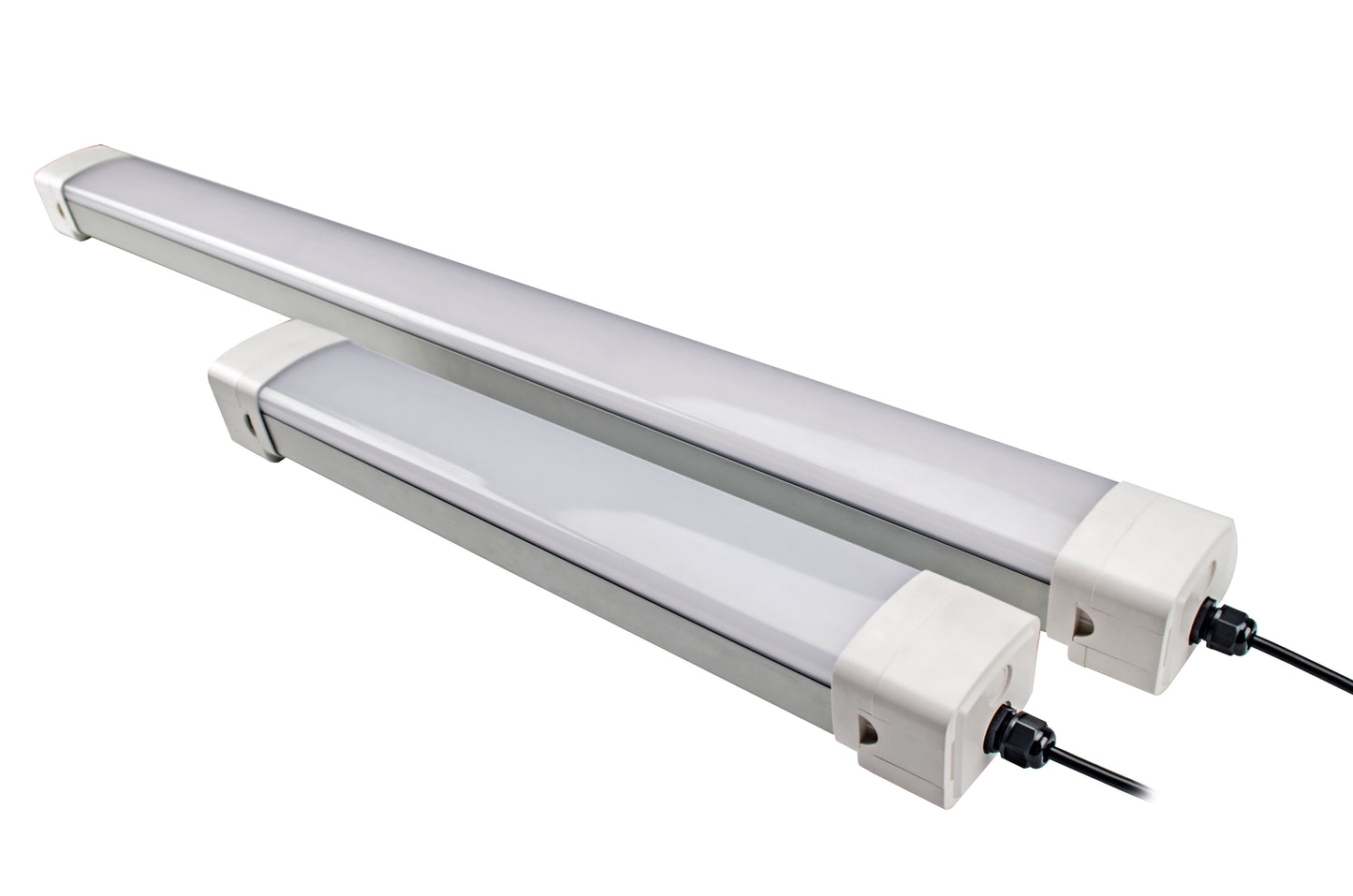 Industrielt LED-lysarmatur IP65 IK10 – lineært 1200/1500 mm, 160 lm/W