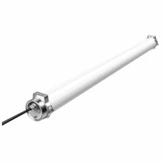 IP69K LED armatur med PMMA-hus og rustfrie endelokk for næringsmiddelindustri, landbruk og vaskehaller