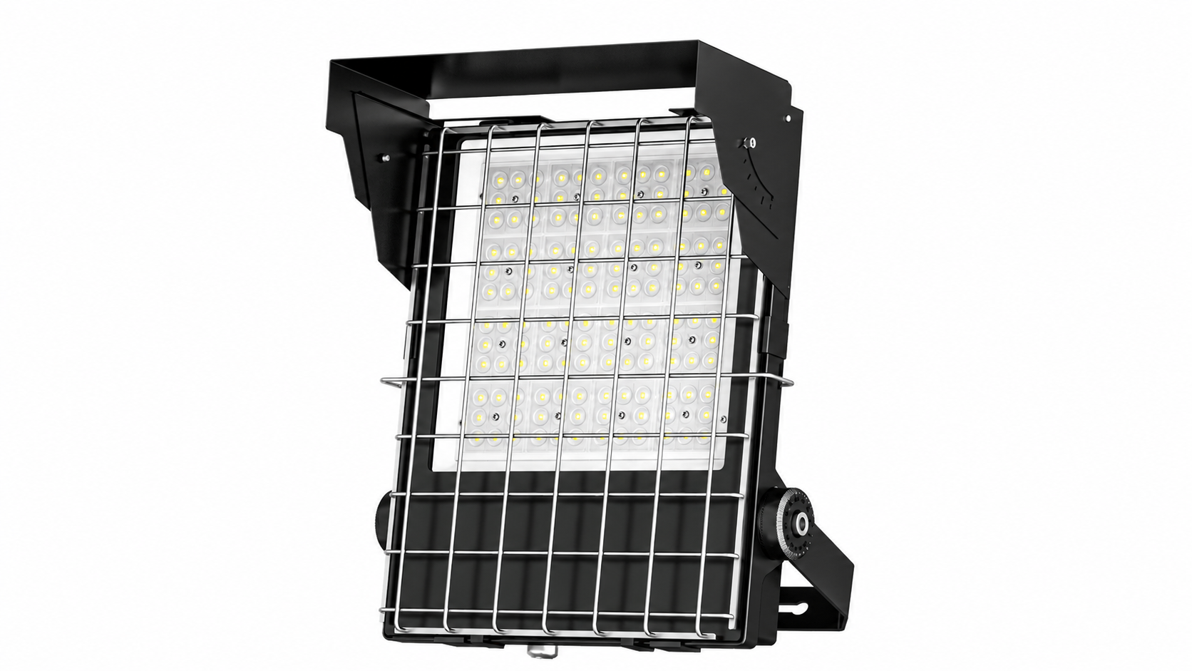 Slim G3 LED flomlys med metallgitter og visir