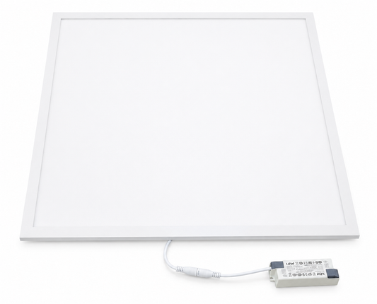 Bakside av LED-panel 600x600 34W med Lifud LED-driver og tilkobling