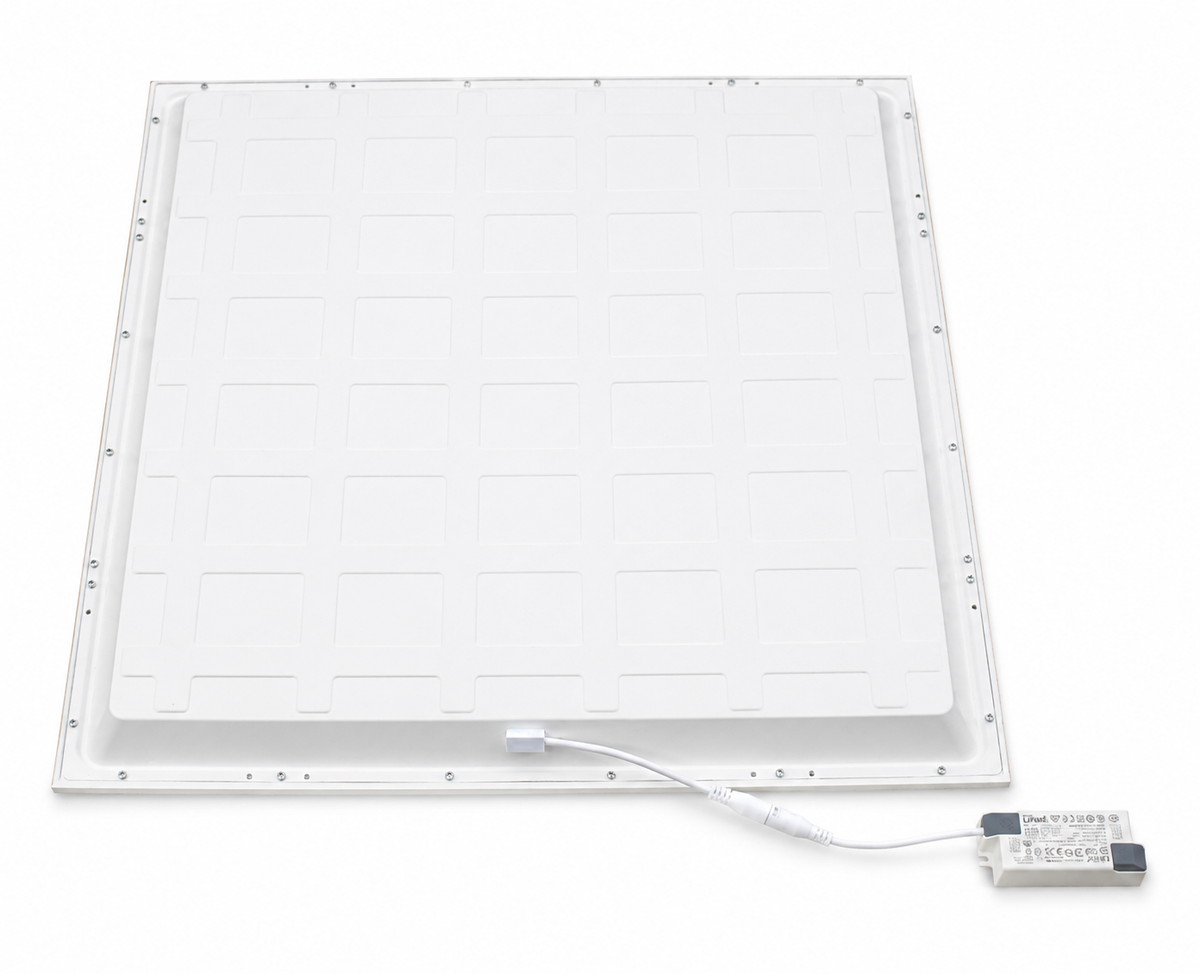 LED-panel 600x600 34W med Lifud LED-driver vist fra front