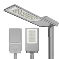 Meta LED gatelys med fotocelle og smart styring for energieffektiv gatebelysning