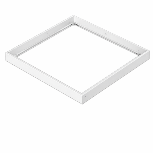 hvit pabyggingsramme 600x600 for LED panel skruefri montering