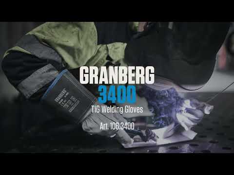 Demovideo som viser GRANBERG 3400 TIG sveisehansker i bruk under presisjons TIG-sveising. Viser hanskens passform, fingerfølsomhet og varmebeskyttelse.