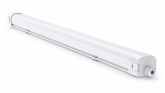 Triproof LED armatur IP65 Lock & Lock med CCT- og effektjustering (40W/60W) for fleksibel belysning i lager, verksted og industri.