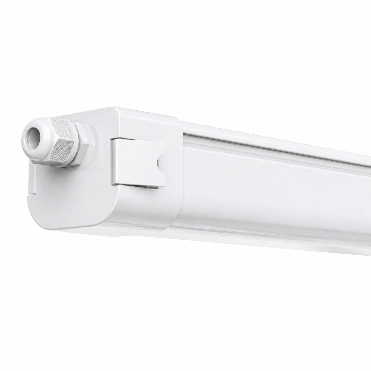 Triproof LED armatur IP65 med microwave sensor for industri, lager og næringsbygg