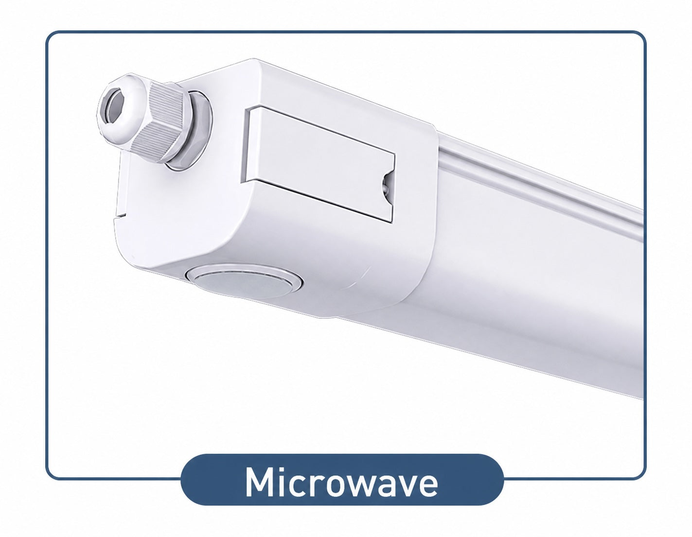 LED armatur med microwave sensor IP65 for lager og verksted