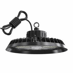 UFO highbay LED 150W med kabel og oppheng 4000K IP65 for lager og industri