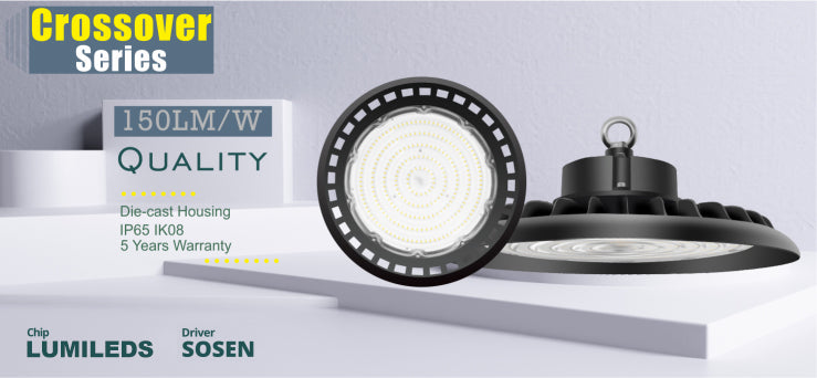 UFO Highbay LED Effektjusterbar 150W / 200W – Kartong 3 eller 4 stk